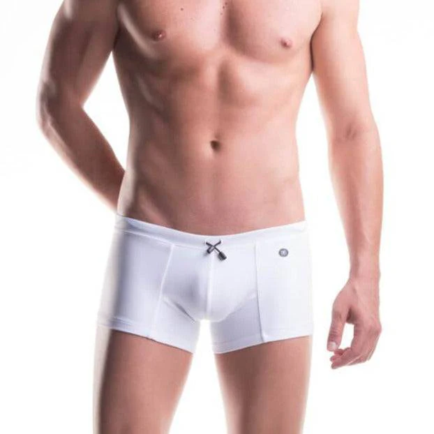 OCEANO SIDNEY BADESHORT | WEIß | GRAU – Bild 2