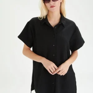Bluse in Schwarz