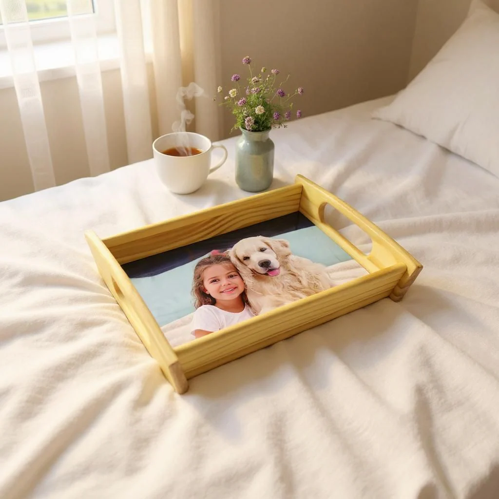kleines Holz-Tablett – Bild 3